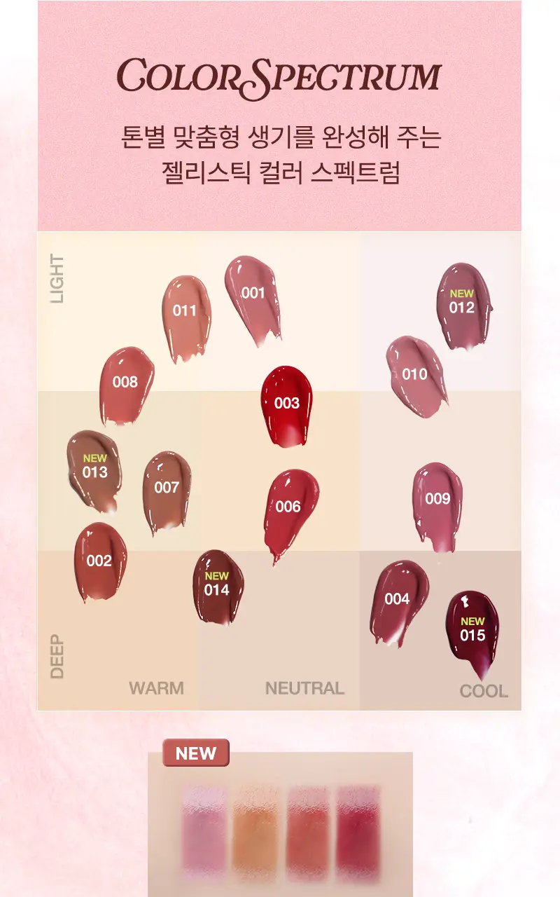 [립앤치크] 팁토우 젤리 립스틱 14 Colors 상세페이지 20